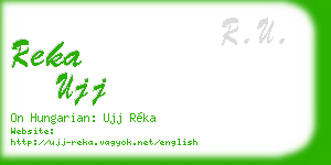 reka ujj business card